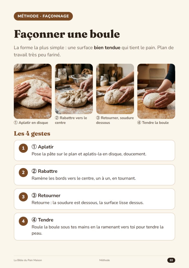 Page de façonnage illustré